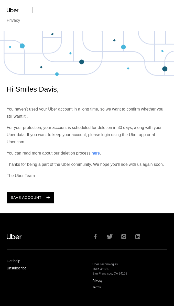 Cancel / Cancellation Email Design