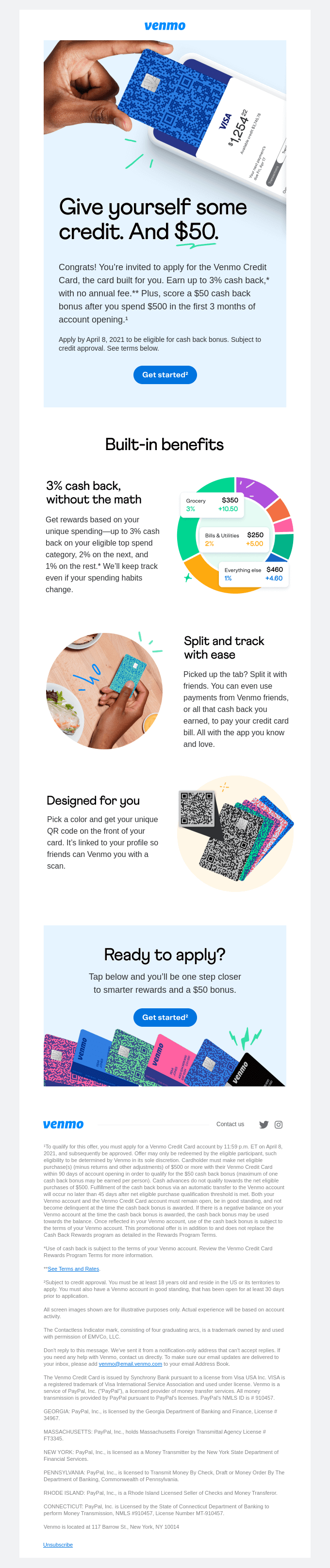 Banking / Credit Card Email Design
